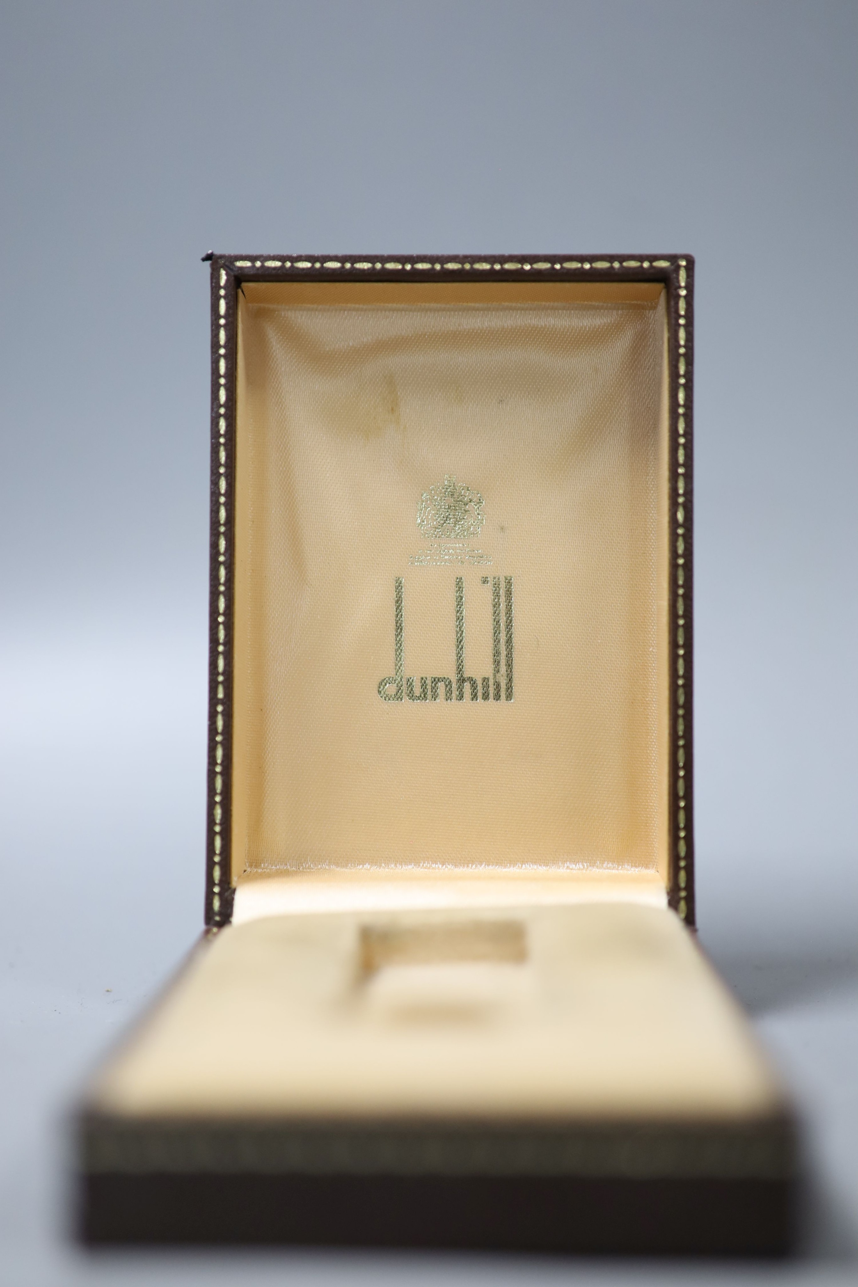 A Dunhill lighter, boxed